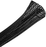 Funda protectora de cable personalizada para organizador de cables, funda de cierre automático, funda dividida extensible y trenzada para organizador de cables