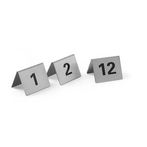 Segnaposto Personalizzati con Numeri per Tavoli 1-12 50x35x(H)40mm di HENDI - Product Image 1