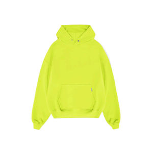 Luxe hommes 100% coton polaire pull à capuche surdimensionné Streetwear personnalisé goutte épaule conception plaine teint hiver - Product Image 5