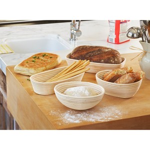 Cesta de masa fermentada hecha a mano ecológica, venta al por mayor, cuenco de prueba de ratán duradero OEM para hornear pan artesanal de Vietnam - Product Image 3