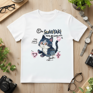 T-Shirt Unisex 100% Cotone 210GSM, Vestibilità Oversize Casual, Stampa Serigrafica e DTG, Maglietta Non Compressa - Product Image 3
