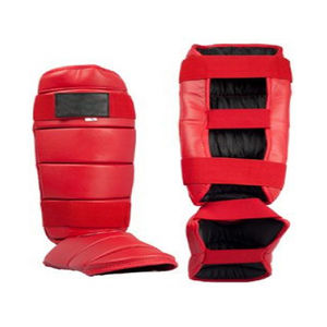 Protège-tibias de boxe réglables pour hommes et femmes Protège-tibias en cuir durables et confortables pour combattre les jambes de protection - Product Image 5
