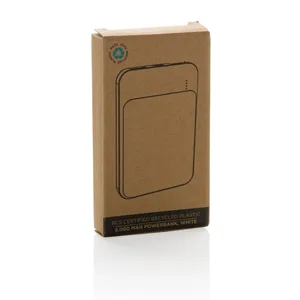 Batterie externe durable RCS recyclée de 5 000 mAh pour gadgets promotionnels - Product Image 3