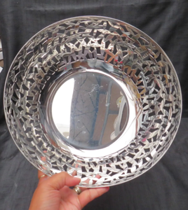 ชามแบบญี่ปุ่นสำหรับตกแต่งโต๊ะในห้องครัวทำด้วยมือทำจากโลหะเงินแท้ - Product Image 6