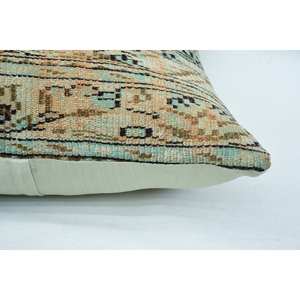 หมอนขนสัตว์สีเบจ32X32นิ้วงานเย็บปะผ้านุ่มวินเทจแบบพกพาสำหรับใช้นอนและพื้น - Product Image 4