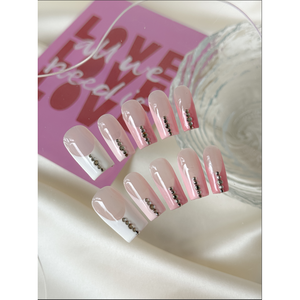 Uñas Postizas Blush Edge: Añade un Tono Rosa que Realza tus Dedos sin Esfuerzo - Product Image 2