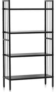 Estantería minimalista moderna de cuatro niveles, estantería de estilo Industrial de Metal negro para el hogar, oficina, sala de estar, apartamento, supermercado - Product Image 2