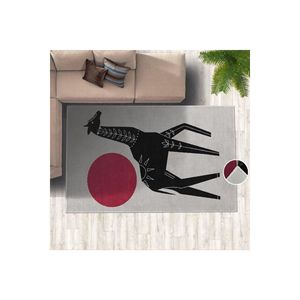 Haute Qualité Girafe Motif Numérique Imprimé Tapis À La Main Viscose Polyester pour Chambre Adolescent Couloir Machine Fait Tapis Grand - Product Image 2
