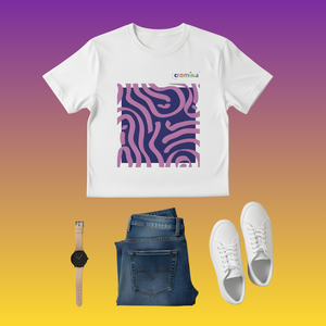 Collection de t-shirts Cromika Waves pour hommes, inspirés des peintures de la marque, disponibles en taille extra large (XL) - Product Image 6