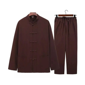 เครื่องแบบกังฟูสำหรับผู้ชายชุดออกกำลังกายโลโก้ออกแบบเองได้ - Product Image 1