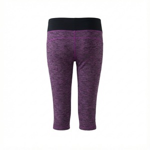 Vente en gros de leggings de yoga personnalisés avec logo noir en nid d'abeille, respirants, ajustés, collants de sport, service OEM. - Product Image 2