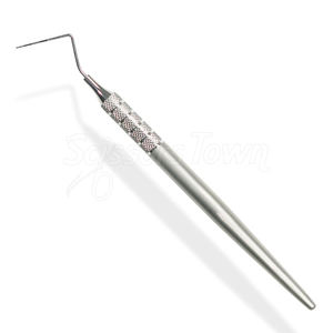Sonda Dental de Punta Afilada, Instrumento de Acero Inoxidable para Detectar Caries e Irregularidades en la Superficie del Esmalte - Product Image 1