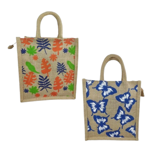 Indian Stallion Trendy Plain 3 Jute Lunch <b>Bag</b> for itly - Product Image 3