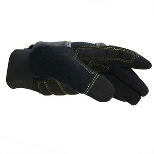 Guantes de Trabajo Industriales Antivibración de Seguridad para la Construcción con Cuero Vacuno, Muñequera Ajustable, Duraderos para Trabajos de Construcción - Product Image 1