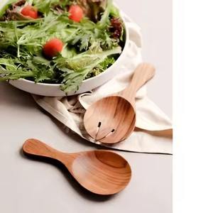 Ensemble de service à salade en bois artisanal de qualité supérieure pour les événements de Noël et de la Saint-Valentin Vaisselle à utiliser Vaisselle Outils à salade Décoration de table - Product Image 3