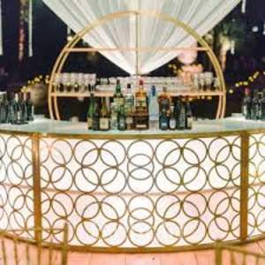 Splendid Charm Wedding <b>Buffet</b> Counter Luxury Stainless Steel Food Display <b>Table</b> Elegant Catering Setup for Events and Receptions - Product Image 2