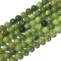 Perles de pierres précieuses rondes lisses polies en jade naturel 8-10mm perle de cristal de jade de guérison pour la fabrication et la conception de bijoux de bracelet