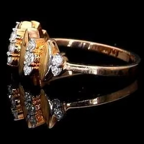 Anillo de compromiso de diamante de corte redondo cultivado en laboratorio CVD certificado GIA personalizado 10K 14K 18K oro amarillo certificado por IGI - Product Image 2