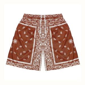 กางเกงขาสั้นตาข่ายสำหรับออกกำลังกายของผู้ชายกางเกงขาสั้นตาข่ายพิมพ์ลายทั้งหมดออกแบบได้ตามต้องการ - Product Image 1