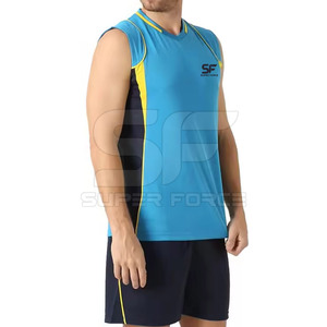 Uniforme de voleibol de malla transpirable con absorción de humedad y tela de rendimiento de secado rápido Conjunto de uniforme de voleibol hecho a medida - Product Image 4