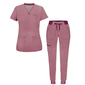 Venta de uniformes de enfermera de tela suave lavable antiarrugas uniformes de hospital médicos uniformes de mujer conjuntos de uniformes para correr - Product Image 1