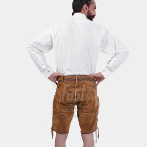 Pakistan Made Cheap Price Color Contrast Lederhosen Bavarian <b>Shorts</b> High Quality Comfortable Breathable <b>Shorts</b> For <b>Men</b> - Product Image 6