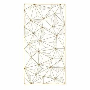 Arte del hierro colgante de pared Marco de decoración del hogar arte de Metal dorado forma rectangular para oficina Caffey y restaurantes decoración de pared hecha a mano - Product Image 1