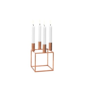 Metal Candle Holder With Glass Chimney Unique Design Handmade Candle Holder Round Shape Tabletop Candle Stand - Product Image 3