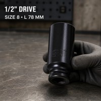 Juego de Llaves de Impacto Profesionales de 8mm*78mm (1/2 Pulgada) con Vaso de Impacto de 1/2 Pulgada para Uso en Talleres