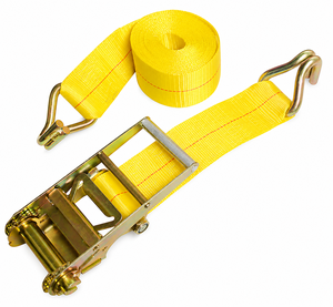 PROVINA Correa de Amarre Industrial de 100 mm y 10000 kg con Trinquete, Cinta de Poliéster Resistente, Ganchos de Alambre Personalizables, Certificación GS/CE - Product Image 1