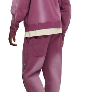 Fabricant de survêtements de haute qualité personnalisé Vintage coton fermeture éclair lavage à l'acide survêtements pour hommes 2026 - Product Image 5