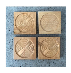 Dessous de verre en bois écologique carré pour bière boisson boisson personnalisée impression tapis de table produit de qualité supérieure - Product Image 2