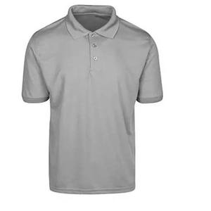 T-shirts de golf d'été avec logo personnalisé pour hommes en coton respirant pour polos de grande taille en jersey compressé à motif solide - Product Image 1