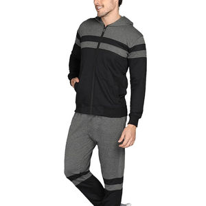 Chándales Deportivos Transpirables con Cremallera Completa, Fabricante Personalizado, Ropa Deportiva Ligera, Chándales de Forro Polar para Hombre con Paneles - Product Image 2