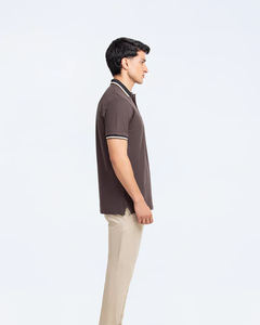 เสื้อโปโลกอล์ฟผู้ชายผ้าฝ้ายระบายอากาศ พิมพ์ลายปักตามสั่ง โลโก้ตามสั่ง เสื้อผ้ากอล์ฟคุณภาพสูง - Product Image 4