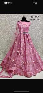 Indian Bridal Wear Velvet Collections for Bride with Zarkhan Work by Fabzone FZBELLA - Product Image 2