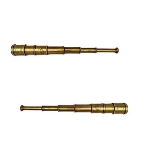 Exportateur de télescope marin victorien en laiton Londres 1915 avec boîte en bois du fabricant indien - Product Image 2