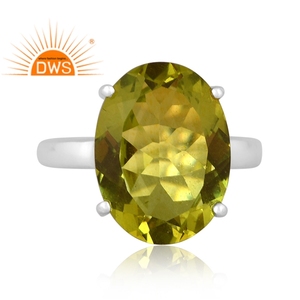 Best Quality 925 Fine Sterling Silver Doublet Peridot <b>Quartz</b> Gemstone Stackable <b>Ring</b> Custom Jewelry Manufacturer - Product Image 3