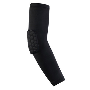 Best Wholesale <b>Arm</b> <b>Compression</b> <b>Sleeve</b> Pad High Elastic Quick Dry Sports Basketball Honeycomb Elbow Pads Brace - Product Image 5