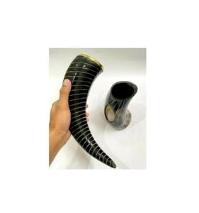 Producto hecho a mano de calidad, cuerno para beber de vaca de buey de Búfalo con soporte de cuerno, nuevo diseño, cuerno para beber vikingo de buey Natural, Exportación - Product Image 2