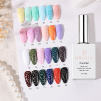 Ensemble de 12 couleurs de peinture gel pour nail art, gel de peinture crème à haute couvrance pour la création de motifs 3D DIY, UV LED