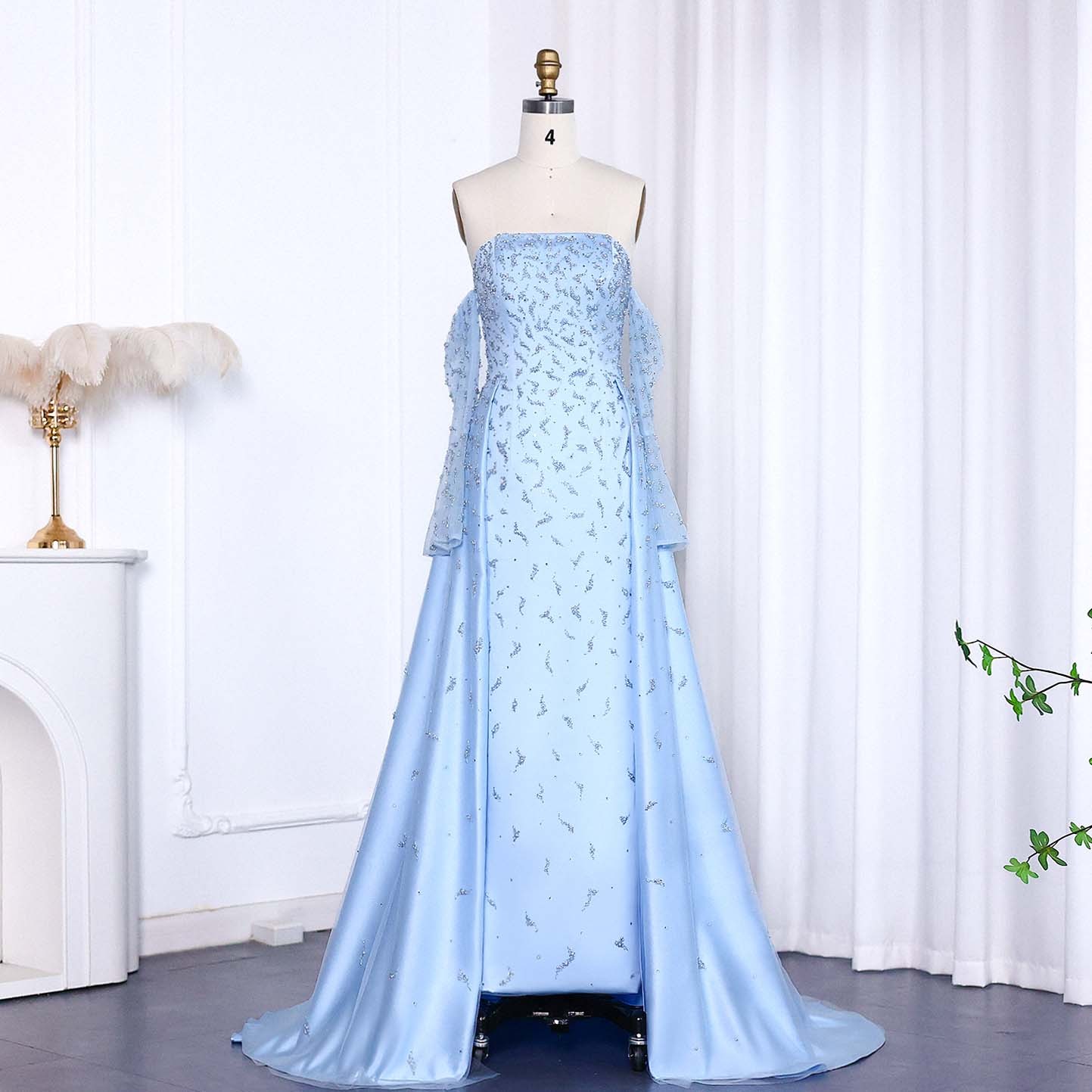 sachin and babi light blue dress LIA STUBLLA Celine Gown (Baby Blue) - RRP $939 main image 0