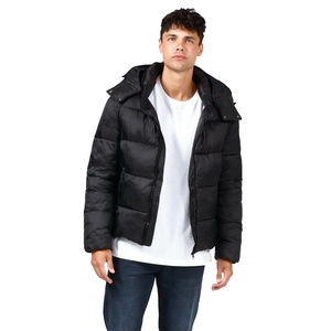 Veste d'hiver décontractée pour homme, grande taille, en tissu respirant et imperméable, avec fermeture éclair et imprimé décoratif - Product Image 4