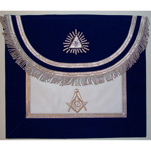 Delantal de Cuero EA Blanco Transpirable Clásico Escocés Masónico del Sur - Product Image 6