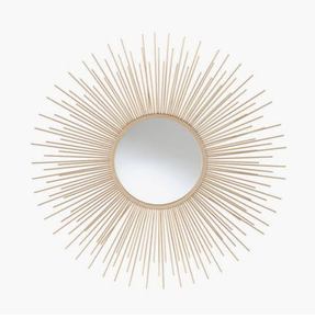 Espejo de pared de aluminio antiguo dorado de diseñador moderno, nuevo espejo de pared decorativo para el hogar de Metal indio - Product Image 4