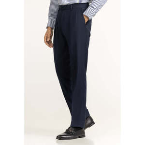 Pantalon habillé coupe droite taille haute avec fermetures éclair décoratives style professionnel taille XL couleur 'Ice Silk' FP-NFL25-017 - Product Image 2