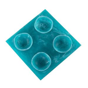 Ensemble de Dessert Exclusif en Résine Époxy Blanche à 4 Bols avec Plateau Multifonctionnel pour Servir pour le Ramadan Eid Diwali Cadeaux Festifs - Product Image 5