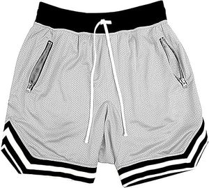 Mens Mesh Basketball <b>Shorts</b> Running Athletic <b>Gym</b> Workout <b>Shorts</b> with Zip Pocket - Product Image 1
