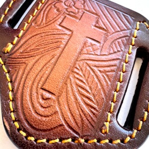 Nhà Máy Làm Bằng Tay Chất Lượng Hàng Đầu Mô Hình Bánh Phong Cách Da Vỏ Bọc Cho 4 ''Gấp Và 4' 'Cố Định Lưỡi Dao - Product Image 2