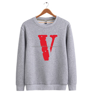 เสื้อสเวตเตอร์ผ้าฝ้ายสีดำกันเปื้อนสำหรับผู้ชายเสื้อโอเวอร์ไซส์ผ้าฟลีซ100% คอแนวสตรีทแวร์สำหรับฤดูหนาวกำหนดเองได้350กรัม - Product Image 5